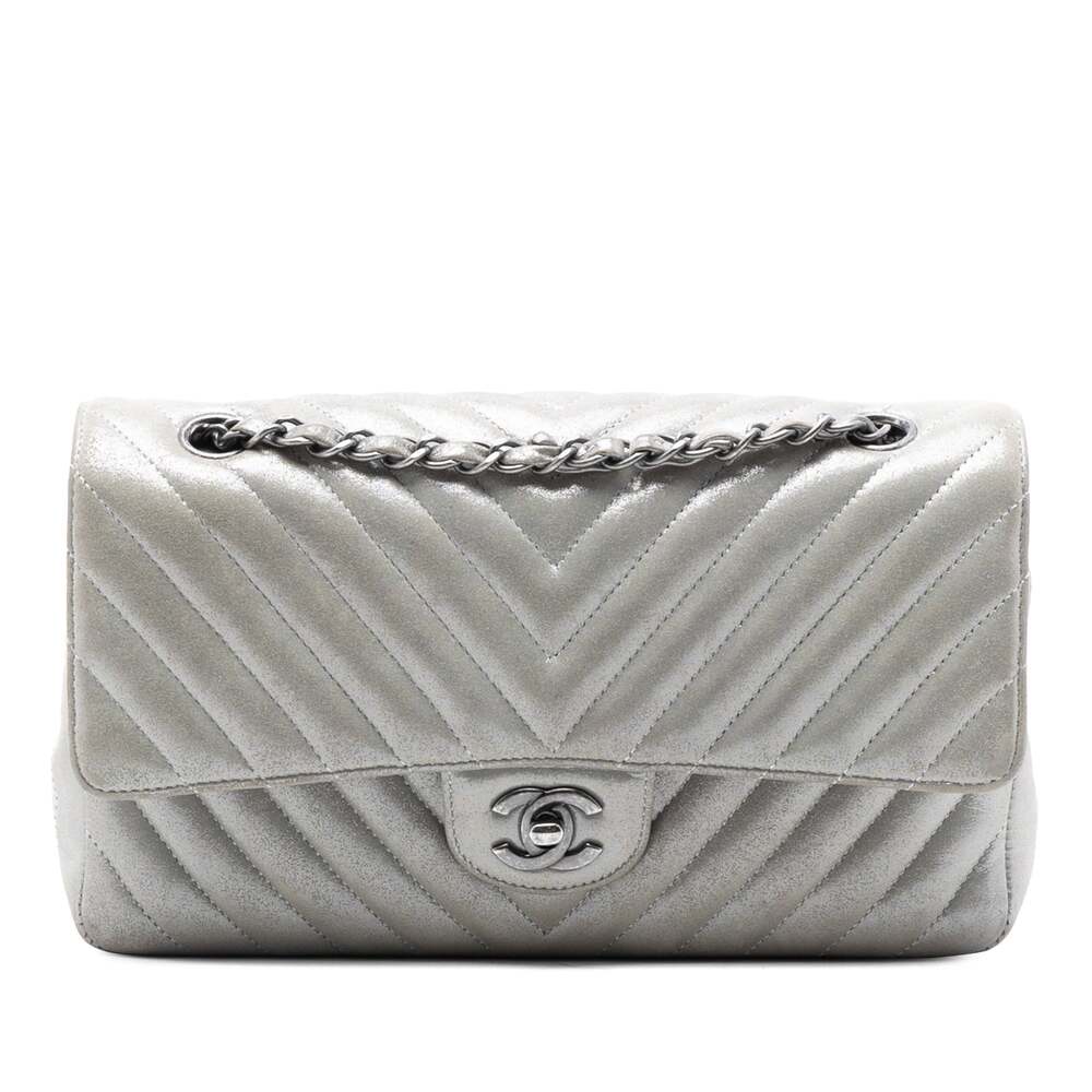 Chanel Classic Double Flap Bag Chevron #267361C48B